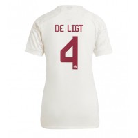 Camiseta Bayern Munich Matthijs de Ligt #4 Tercera Equipación Replica 2023-24 para mujer mangas cortas